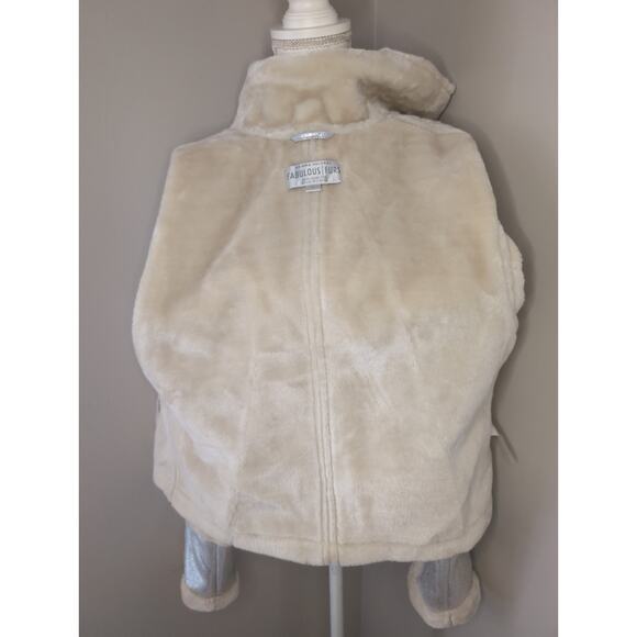 Fabulous Furs silver metallic futuristic Y2K coat by Donna Salyers lg - Picture 6 of 10